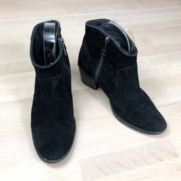 Zadig & Voltaire Molly Suede Zip Booties - Picture 4 of 9